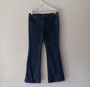 Calvin Klein Jeans Skinny Flare Classic Dark Blue Cotton Denim 9" Rise Size 8